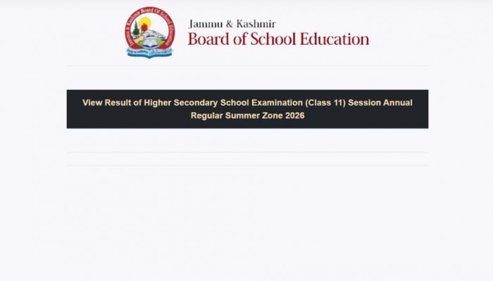 JKBOSE class 11 result 2026 out at jkresults.nic.in, Check scorecards here
