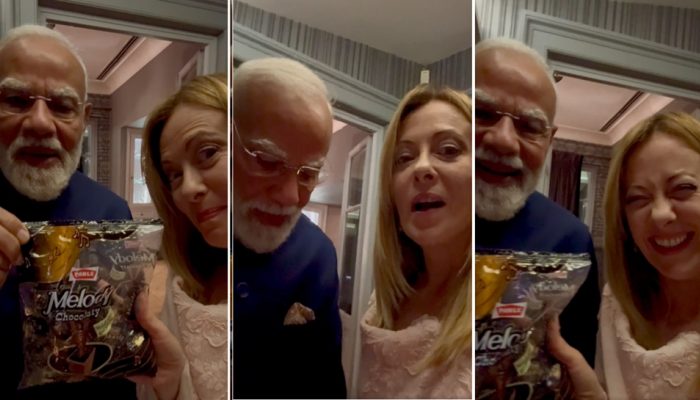 ‘Melodi’ moment: PM Modi gifts ‘Melody’ chocolate to Italian PM Giorgia Meloni