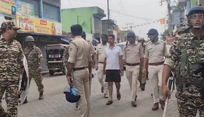 Bengal: Police parade Trinamool leader in half pants and T-shirt