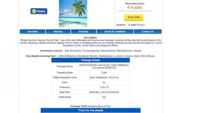 IRCTC rolls out Bharat Darshan package for Goa, south India