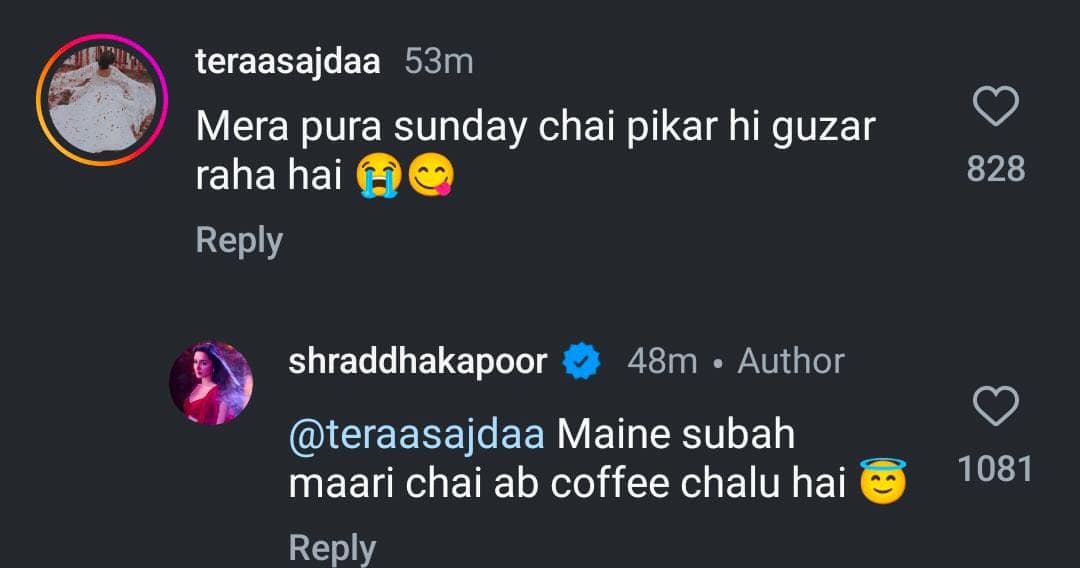 Shraddha Kapoor In Instagram Comments 02