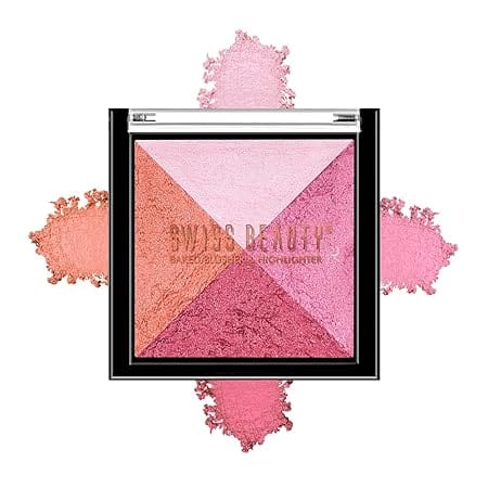 Swiss Beauty Mini Baked Shimmer Blusher &amp; Highlighter