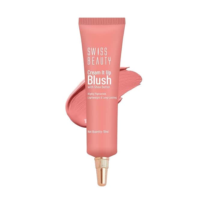Swiss Beauty Cream It Up Blush (Shade - 03 Cheeky Peach, 10ml) Swiss Beauty Cream It Up Blush (Shade - 03 Cheeky Peach, 10ml)