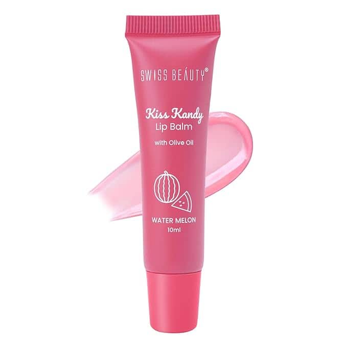 Swiss Beauty Kiss Kandy Lip Balm with Olive Oil – Watermelon Shade