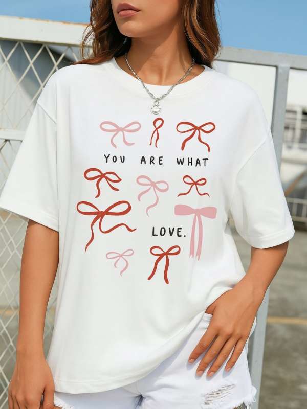 SZN Women Graphic Printed Oversized T-Shirt SZN Women Graphic Printed Oversized T-Shirt