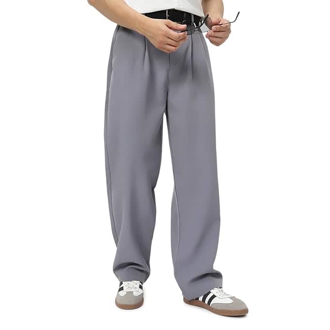 Urbano Fashion Men's Loose Baggy Fit Solid Korean Pants Stretchable