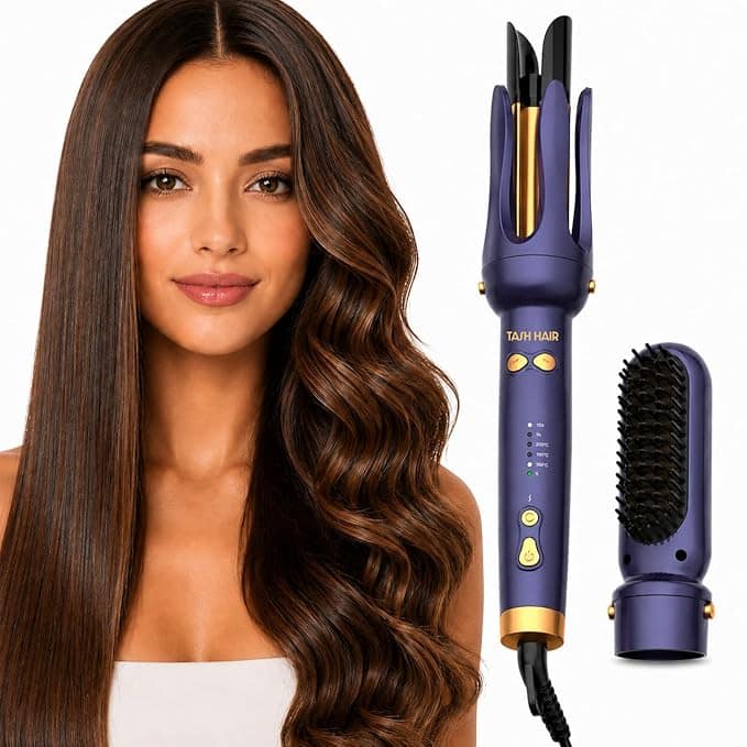 Tash Hair 2-in-1 Hair Curler &amp; Brush Combo