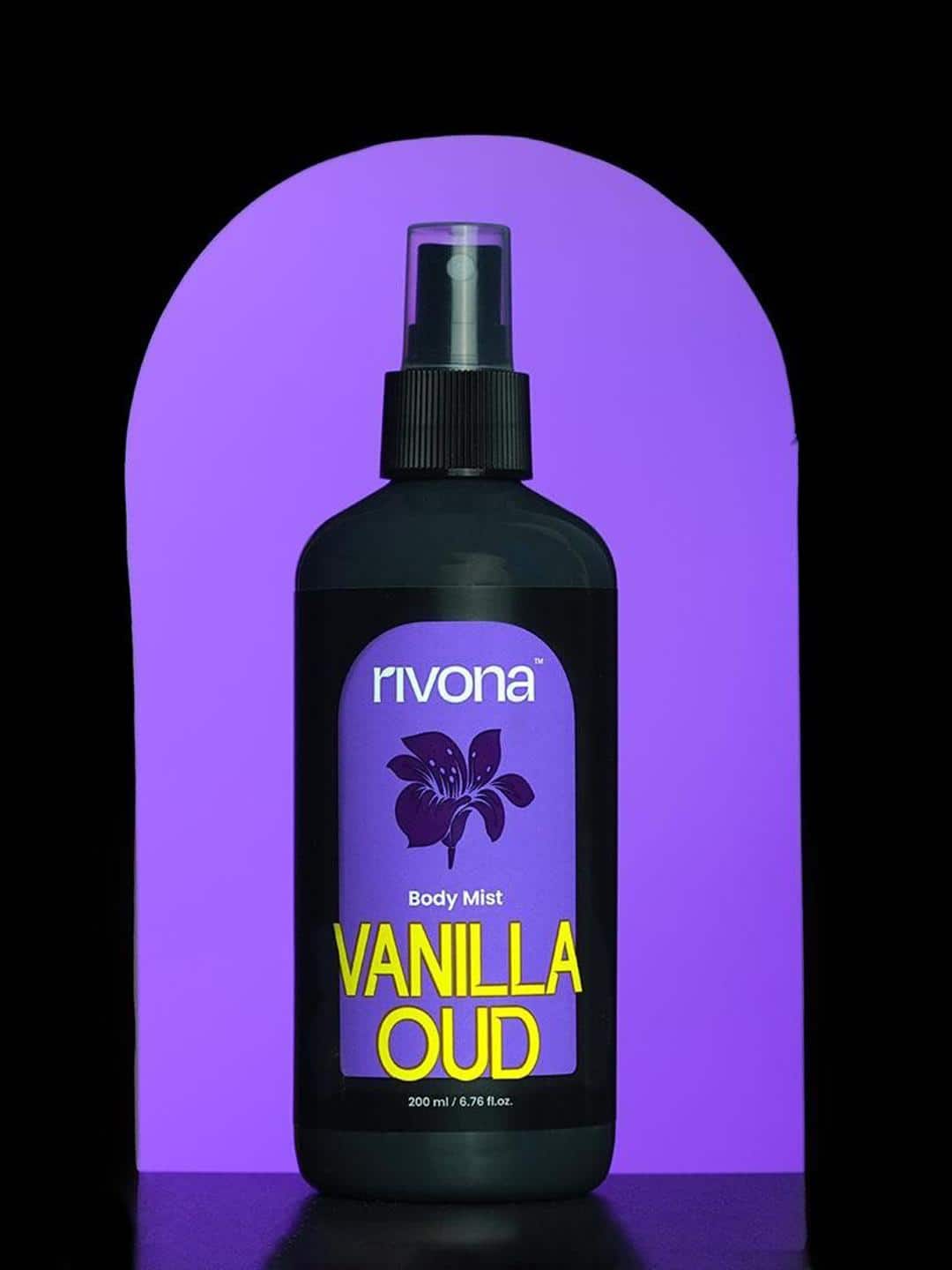  Rivona Naturals Vanilla Oud Warm &amp; Woody Body Mist- 200 ml