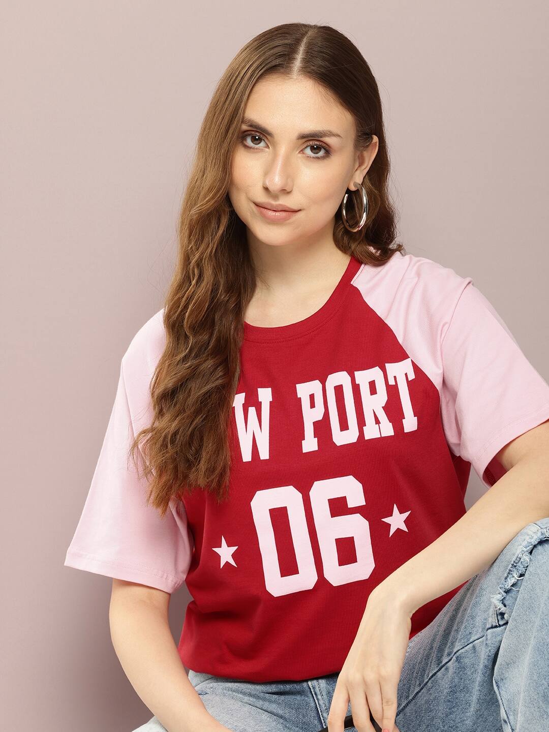 DILLINGER Women Typographic Oversized T Shirt