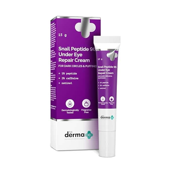 The Derma Co. Snail Peptide 96 Under Eye Repair Cream – With Snail Mucin &amp; Peptides