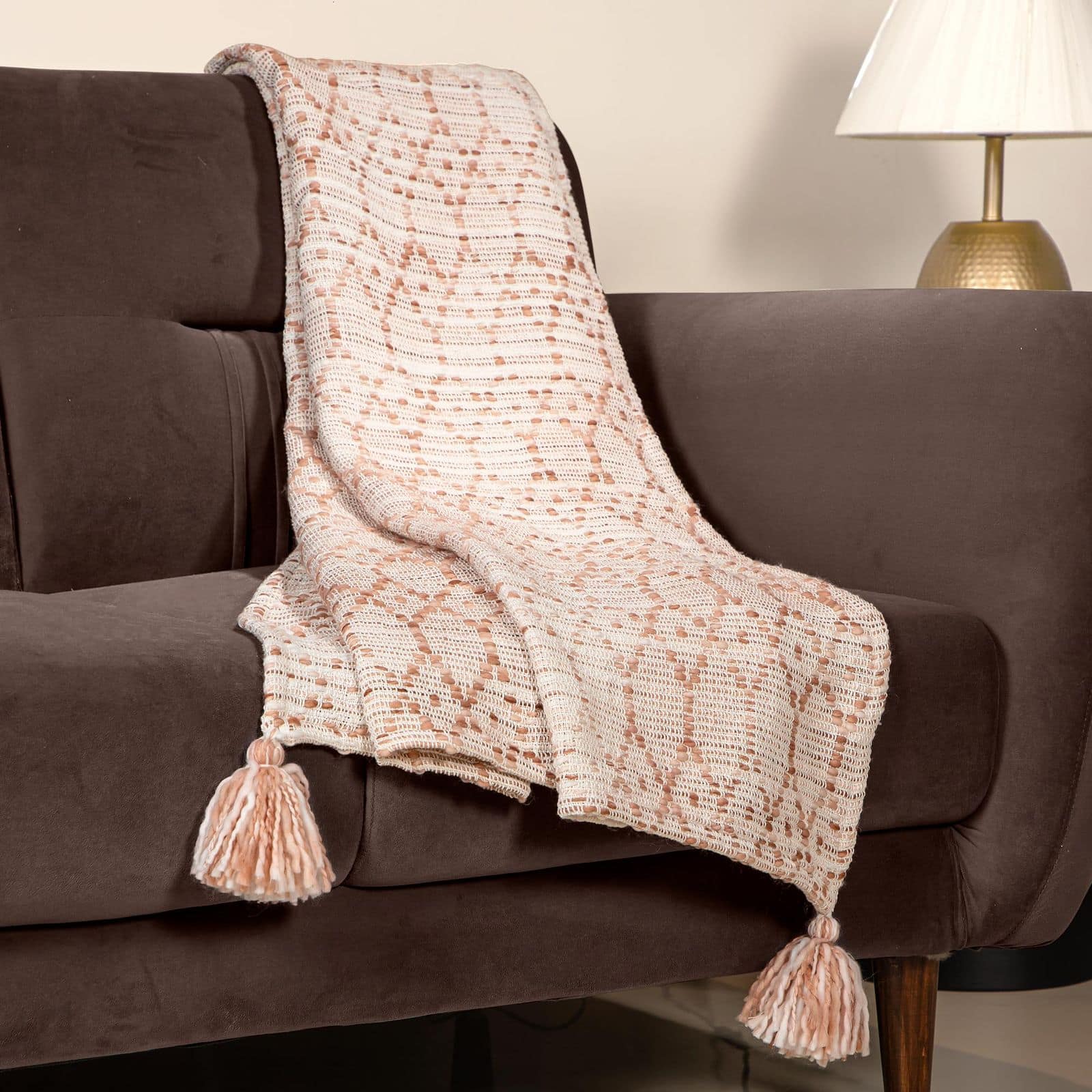 Anko Woven Throw for Living Room, Bed, Couch, Chair, Gift |