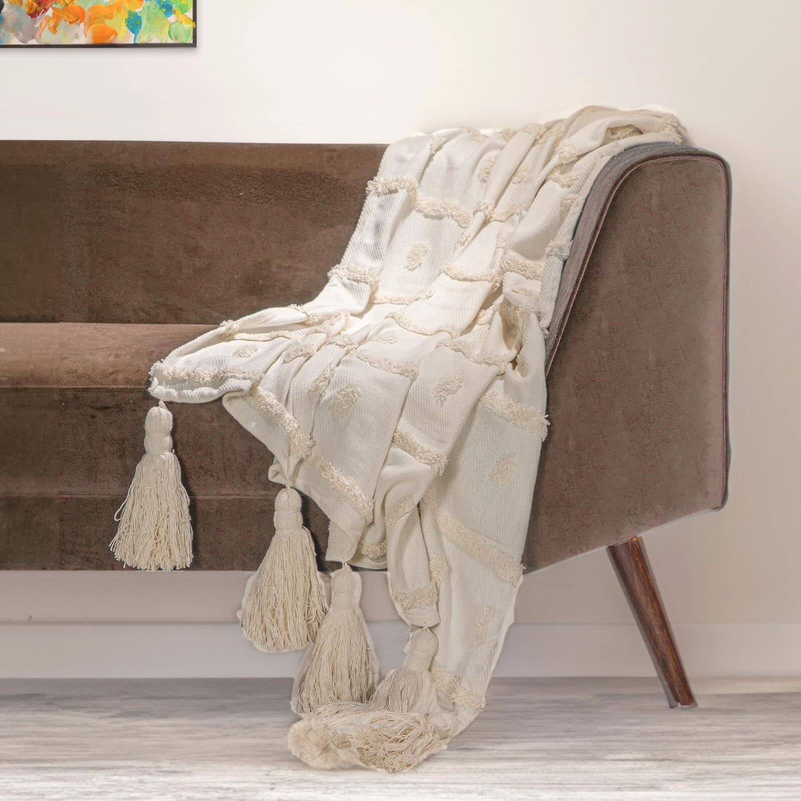 Anko Australia Cotton Tufted Aruba Sofa Throw
