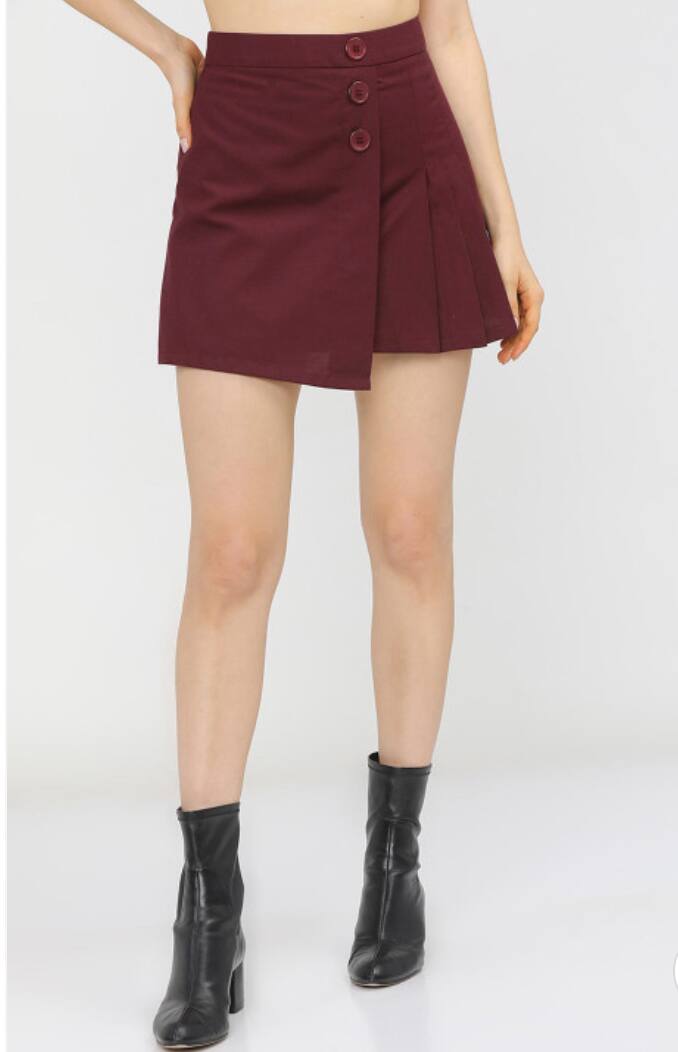 Tokyo Talkies Burgundy Skirt Tokyo Talkies Burgundy Skirt