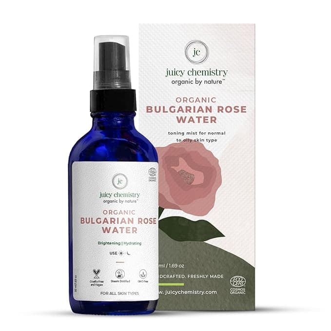 Juicy Chemistry's Organic Rose Water Face Toner