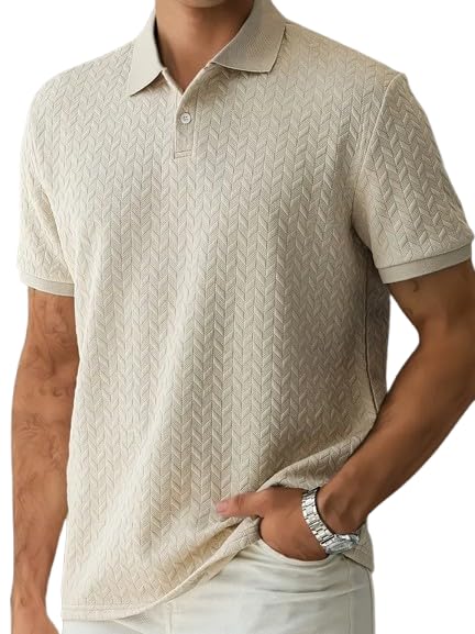 Trillion Jaqquard Men's Polo T-Shirt (Polyester Blend)