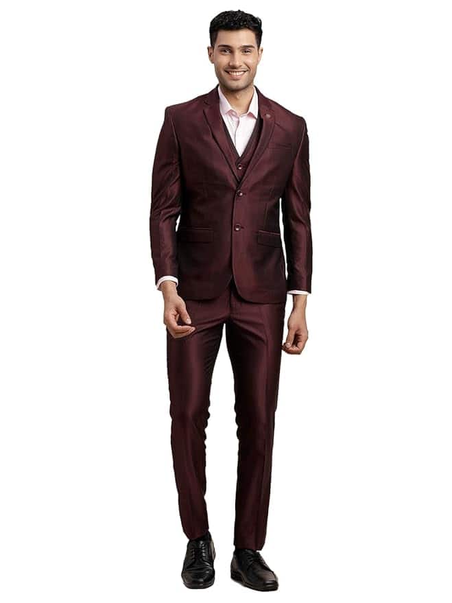 Turtle Men Poly-Viscose Three Piece Suit