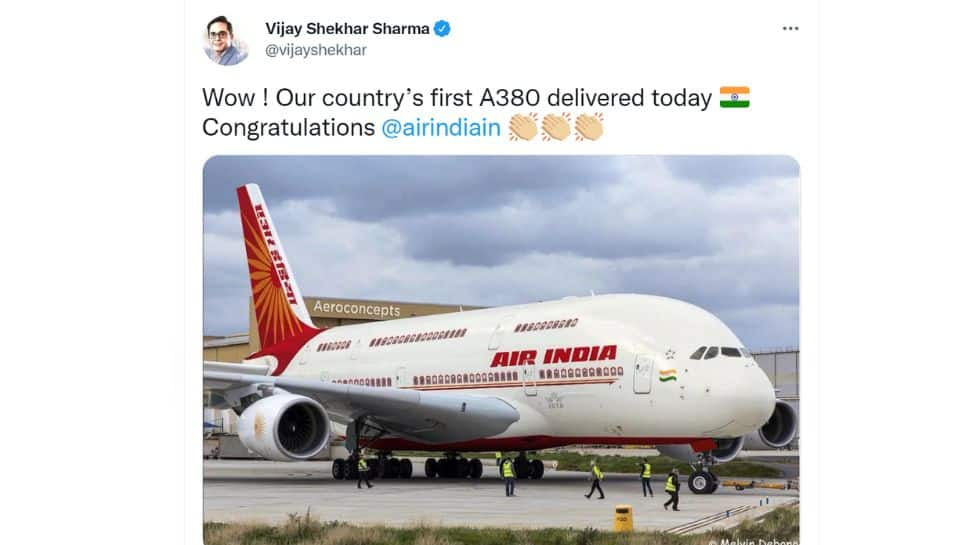 Paytm founder Air India tweet