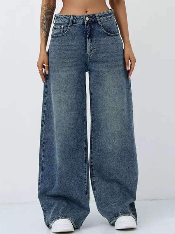 Aadvi Fashion Women Jean Flared High-Rise Low Distress Heavy Fade Stretchable Jeans Aadvi Fashion Women Jean Flared High-Rise Low Distress Heavy Fade Stretchable Jeans