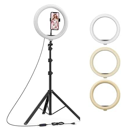 Tygot 10-Inch LED Ring Light with 7ft Tripod Tygot 10-Inch LED Ring Light with 7ft Tripod