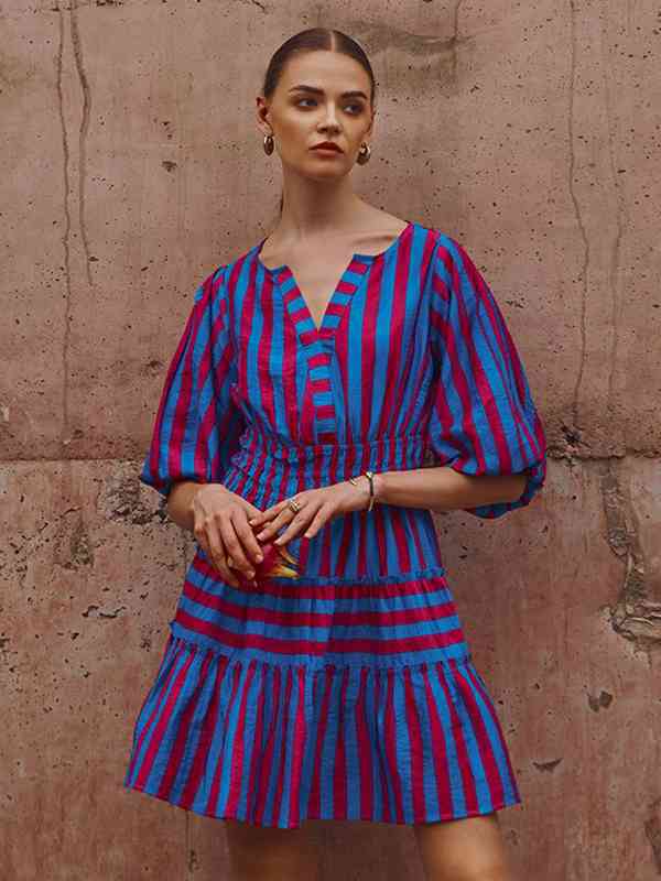 HOUSE OF FETT Striped A-Line Dress HOUSE OF FETT Striped A-Line Dress