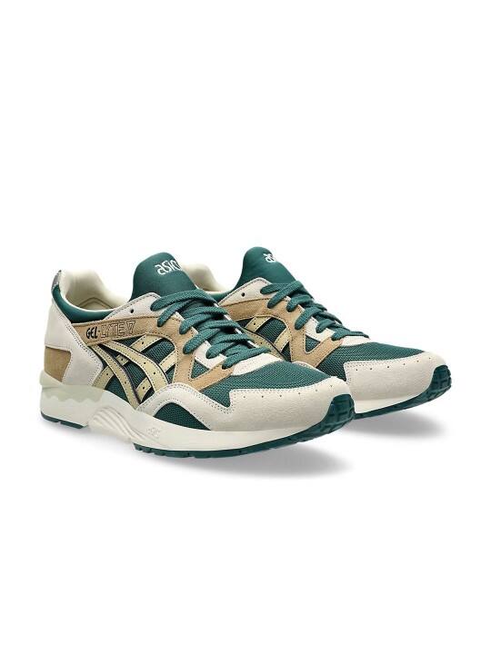 ASICS: Unisex GEL-LYTE V Colourblocked Textured Leather Sneakers