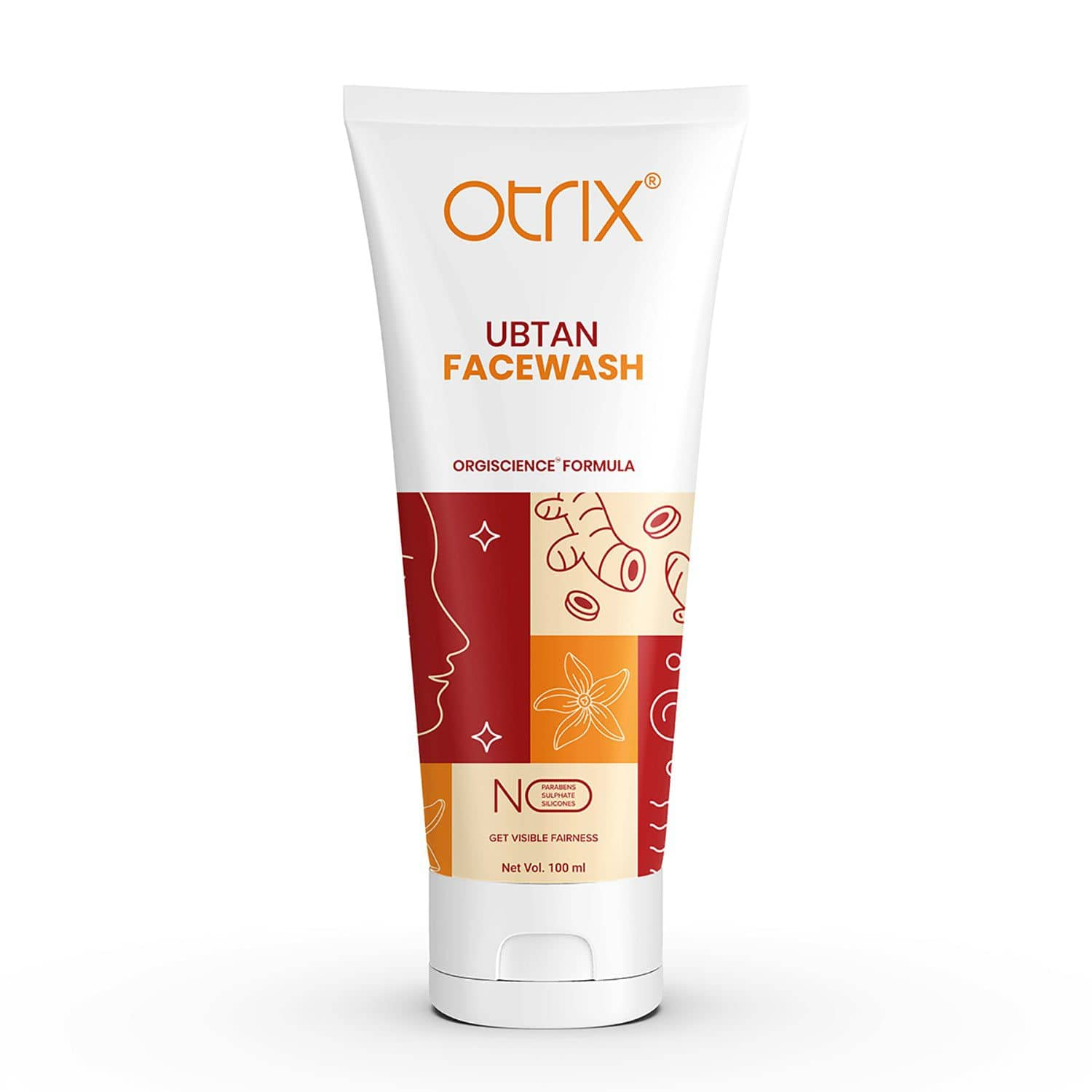 Otrix Life Science Ubtan Face Wash for Glowing Skin and Tan Removal 