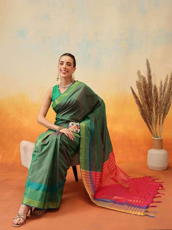 Silk Land Uppada Pattu Ready-to-Wear Saree