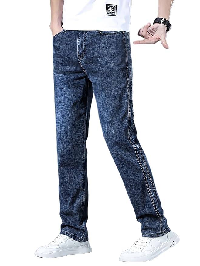 URBAN POCKETS Men's Regular Fit Classic Straight Cut Jeans URBAN POCKETS Men's Regular Fit Classic Straight Cut Jeans
