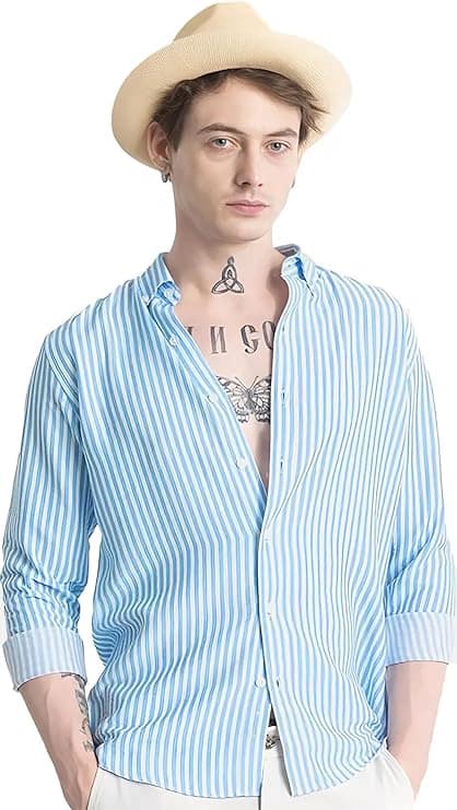 U TURN Men's Cotton Casual Shirt