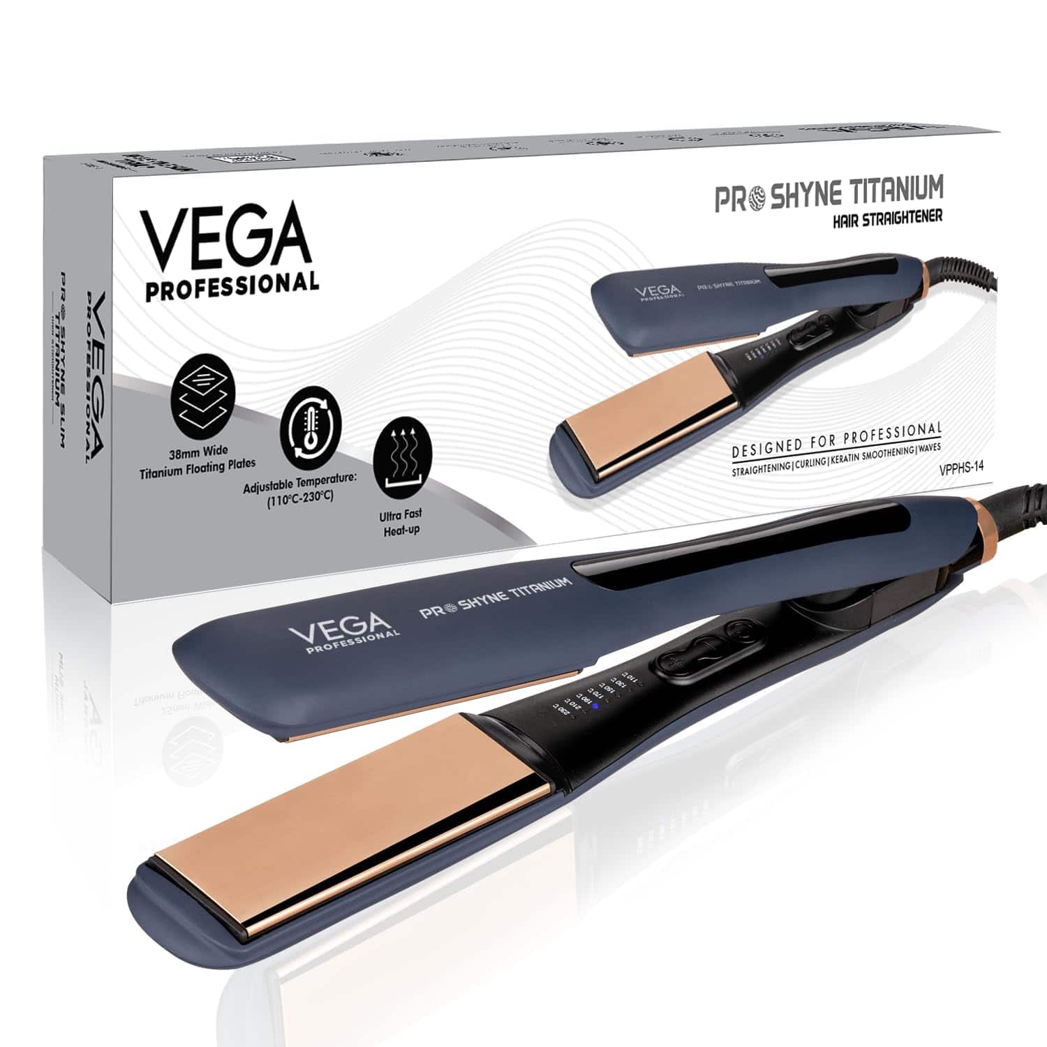 VEGA PROFESSIONAL Pro-Shine Titanium Hair Straightener