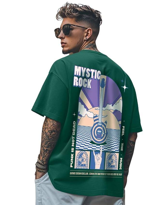 Veirdo® Oversized Baggy Fit Graphic Printed T-Shirt Veirdo® Oversized Baggy Fit Graphic Printed T-Shirt