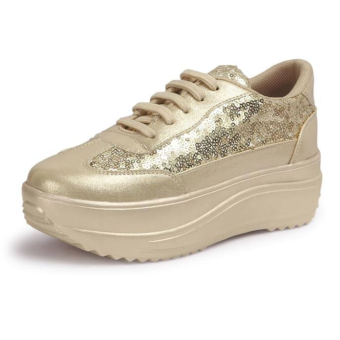 Vendoz Women’s Glitter Party & Casual Sneakers Vendoz Women’s Glitter Party & Casual Sneakers