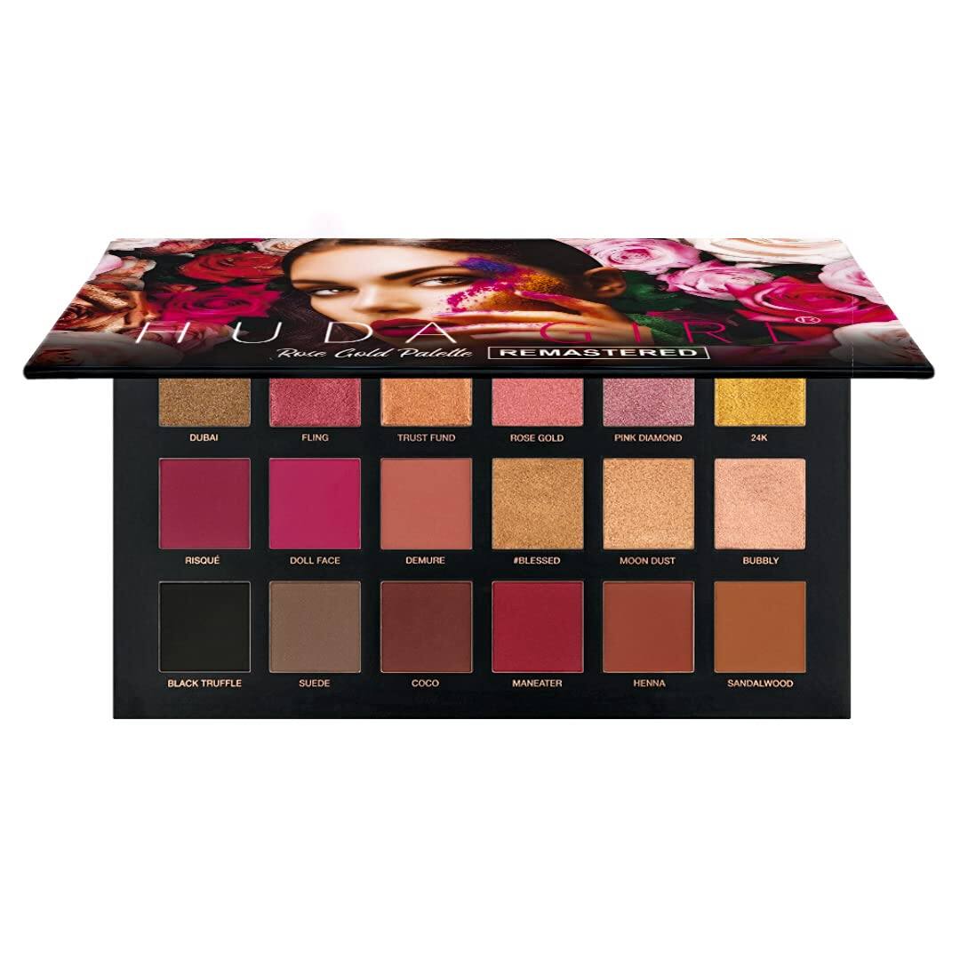 Huda Girl Set Of 2 36 Color Matte Eyeshadow Palette - 36g Each - Nude & Rose Gold Huda Girl Set Of 2 36 Color Matte Eyeshadow Palette - 36g Each - Nude & Rose Gold