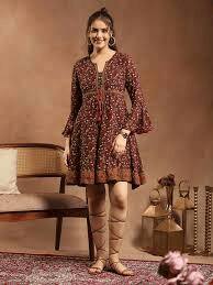 Nayam By Lakshita Floral Printed Anarkali Kurti
