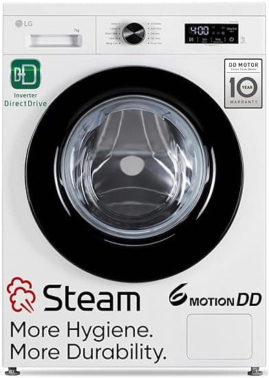LG 7 kg 5 Star Steam Fully-Automatic Front Load Washing Machine 