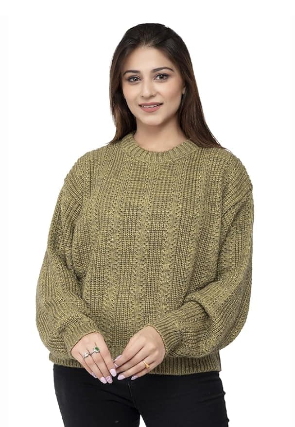 Wear LussoWomen'sn 100% Wool Pullover Sweater Regular Fit