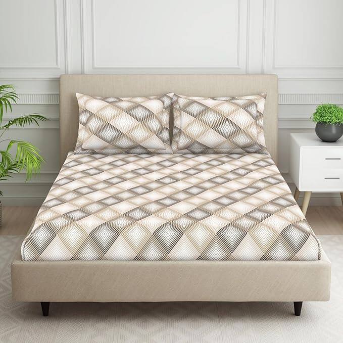 Welspun 120 TC Polycotton Double Bed Bedsheet