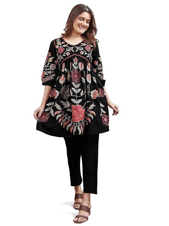 Womanista Women’s Rayon Blend Solid Regular Co-Ords Set