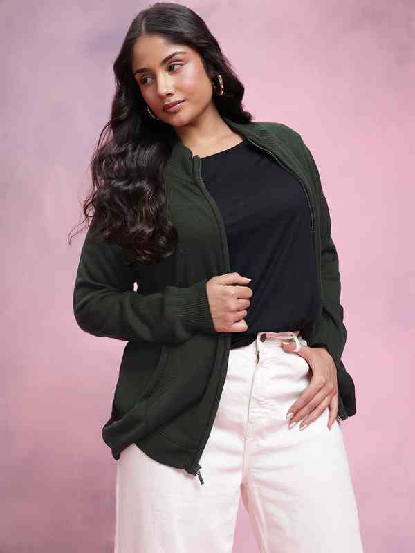 DressBerry Curve Plus Size Pure Acrylic Cardigan DressBerry Curve Plus Size Pure Acrylic Cardigan