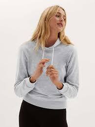  Marks &amp; Spencer Women Grey Solid Sweatshirt