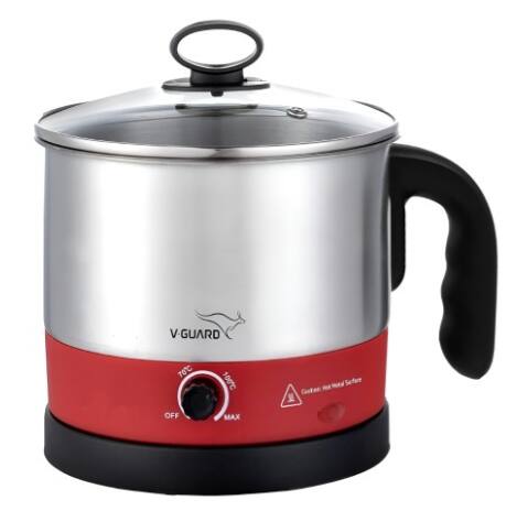 V-Guard VKM12 NX Red Stainless Steel Electric Kettle