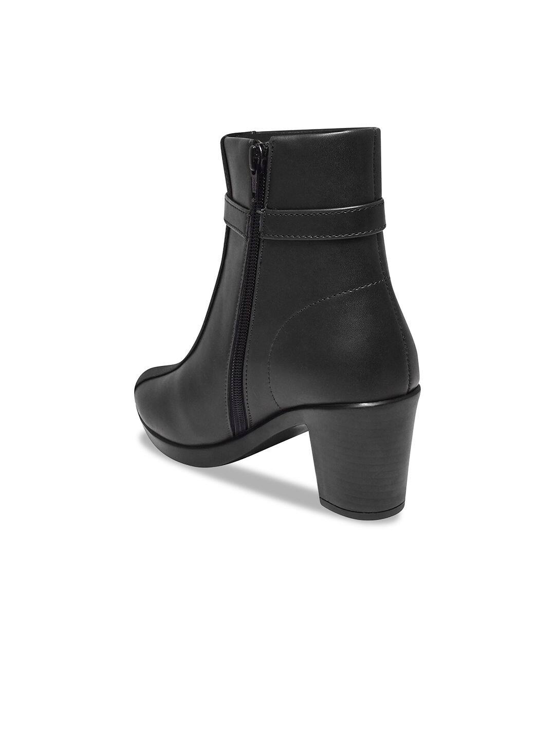  Stylestry Women Casual Block-Heeled Monk Boots