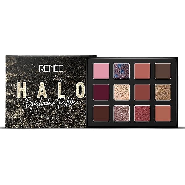  Renee Halo Matte &amp; Shimmer Eyeshadow Palette 15g - Nude