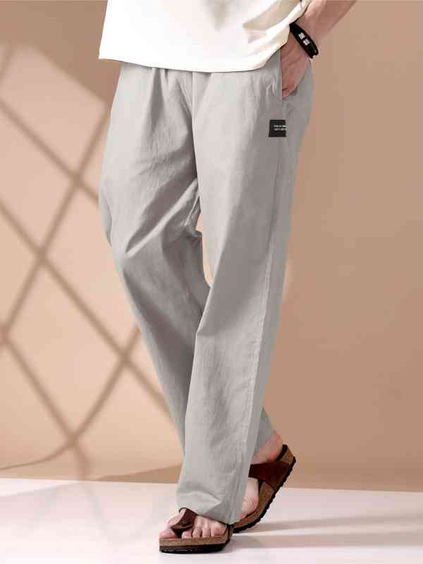Beyoung Men Loose-Fit Cotton Lounge Pants Beyoung Men Loose-Fit Cotton Lounge Pants