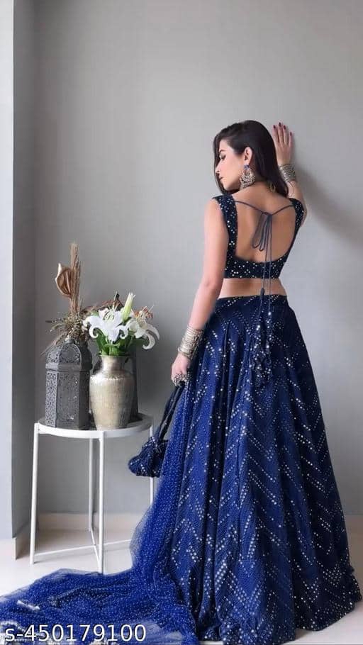 Zaalima Fashion Embroidered Semi-Stitched Lehenga Choli