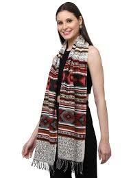  WEAVERS VILLA Women Patterned Acrylic Mufflers